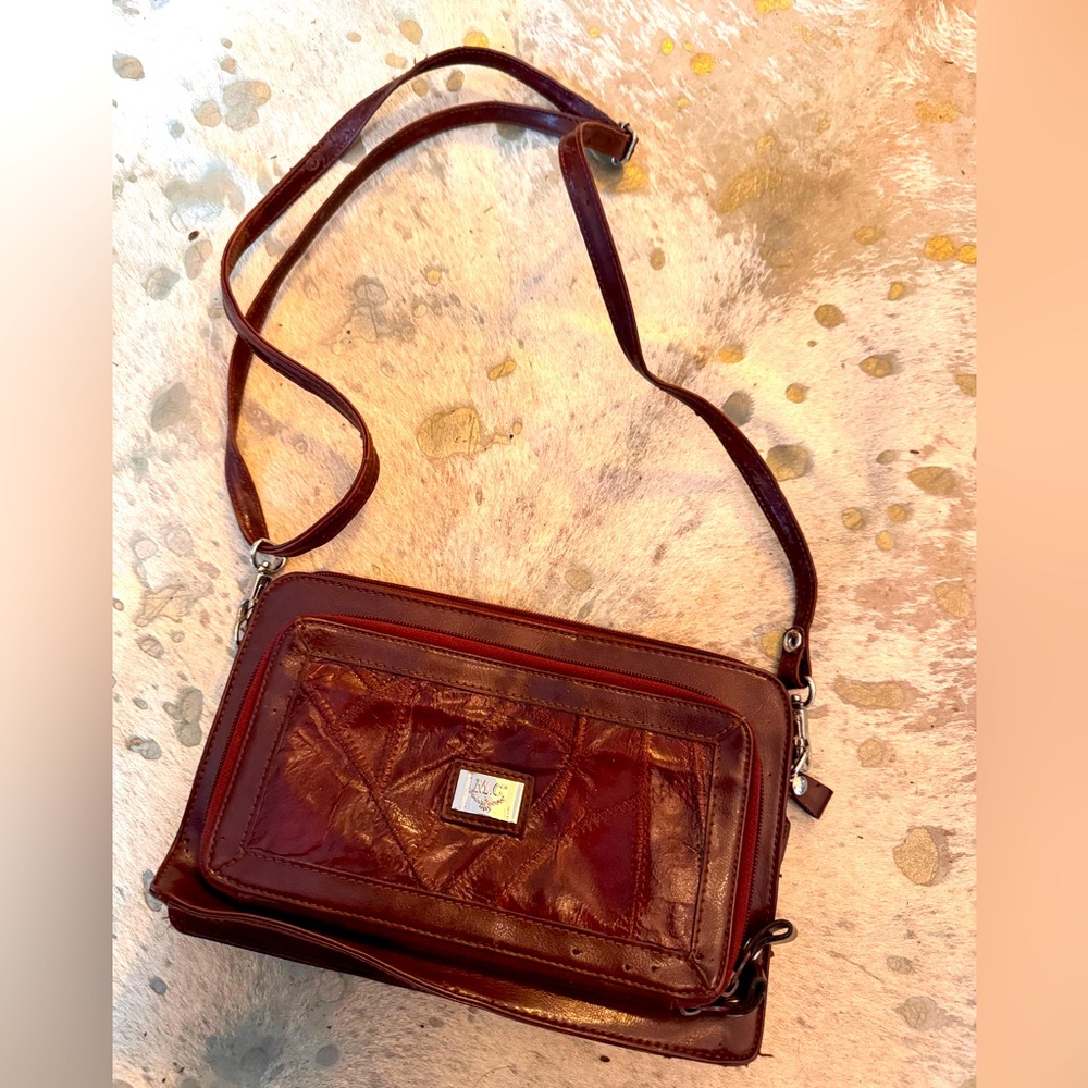 Vintage 80s MC Marc Chantal Crossbody Organizer Purse
